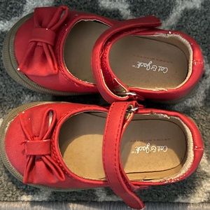 Baby girls cat & jack red dress shoes